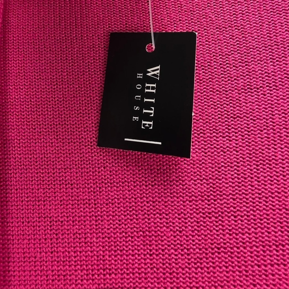 White House Black Market Cardigan Womens XS Pink NWT Drapey Button Cuff Coverup - Picture 6 of 11